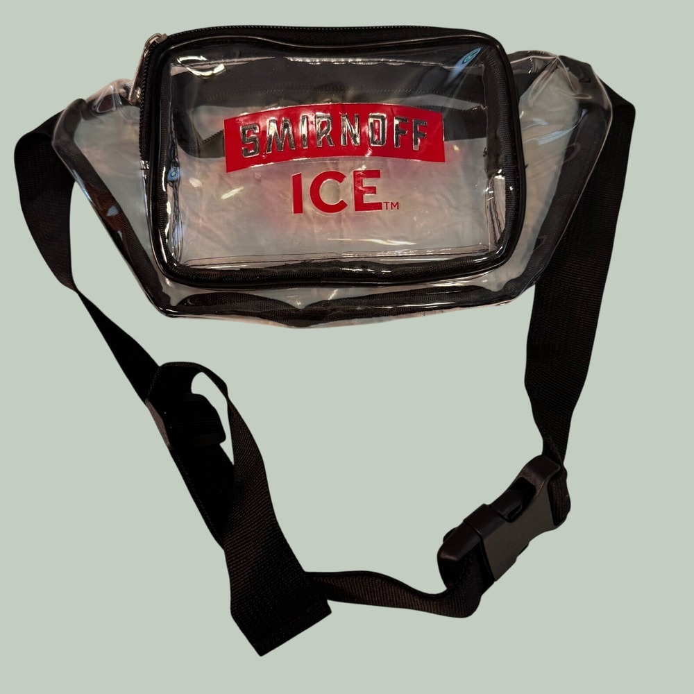 Festival Smirnoff Ice Clear Fanny‎ Pack Y2K Waist Bag Transparent Rave